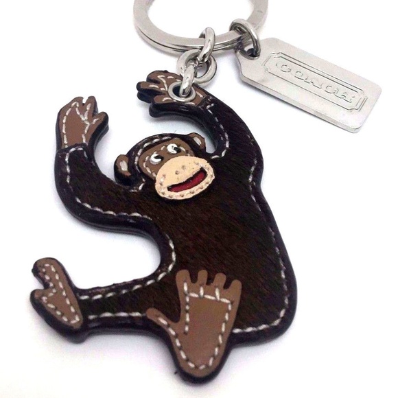 coach monkey keychain